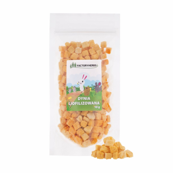 FACTORY HERBS Freeze-dried pumpkin - lahůdka pro hlodavce...