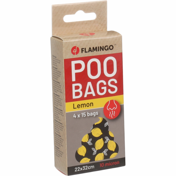 Flamingo Basic Scent Sáčky s citrónovou vůní na exkrement...