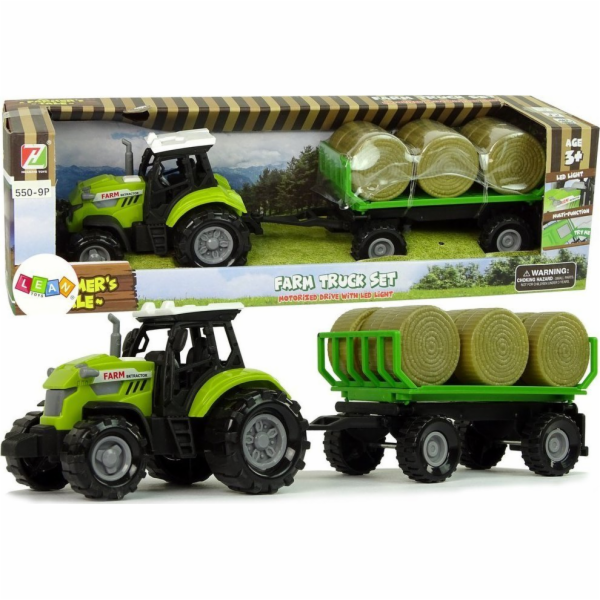 Traktor LeanToys s přívěsem