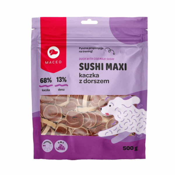 MACED Duck with cod Maxi sushi - pamlsek pro psa - 500g