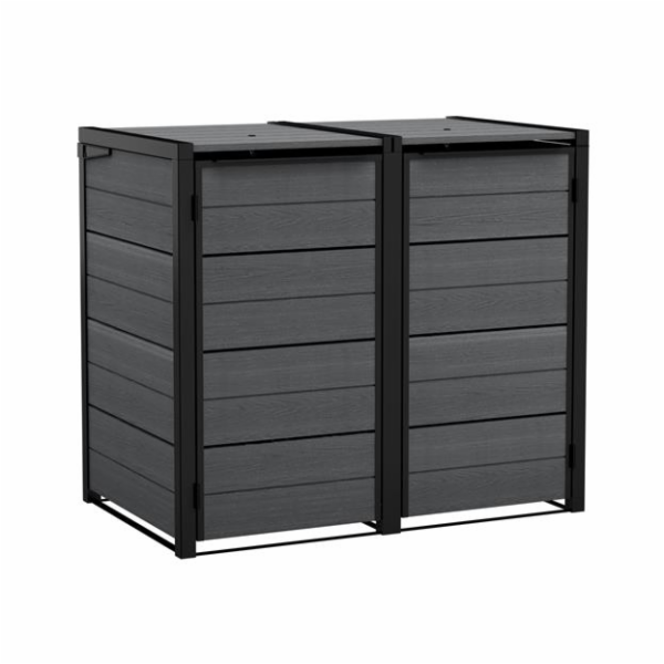 Zahradní box Keter Hide Away na popelnice 240 l šedý