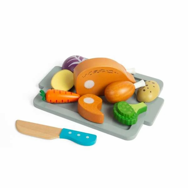 Bigjigs Toys Sada Pečené kuře se zeleninou