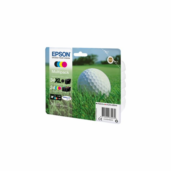 Epson 34 Multipack - 4-balení - černá, žlutá, azurová, pu...