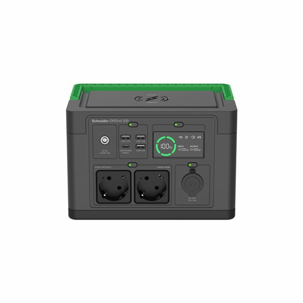 Schneider OffGrid 330 - Přenosná napájecí stanice - LCD, ...