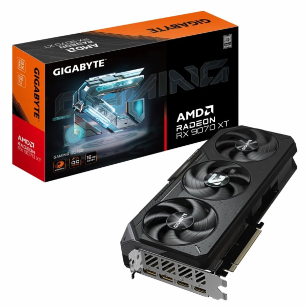 Gigabyte Radeon RX 9070 XT GAMING OC 16GB (GV-R9070XTGAMI...