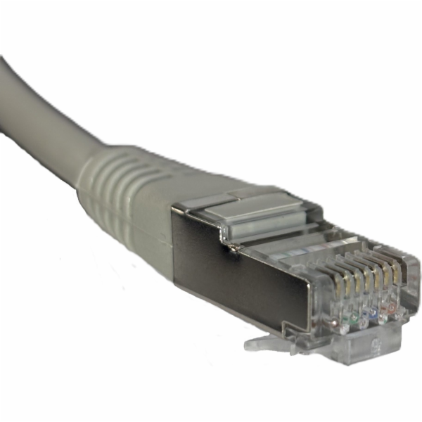 Patch kabel NetRack RJ45, kat. 6 FTP, 5m šedý - BZPAT56F