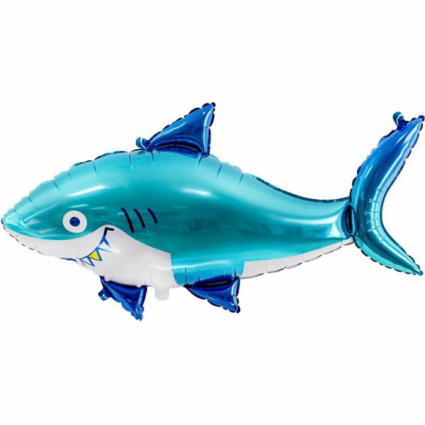 Fóliový balónek PartyDeco Shark, 92x48cm, mix jedné velik...