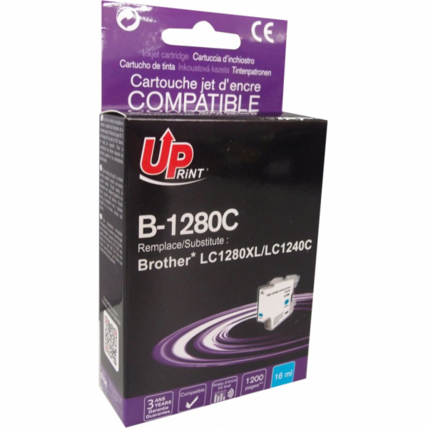 Inkoust UPrint B-1280C / LC-1280XLC (azurový)