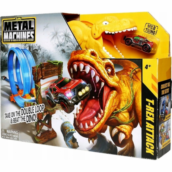 ZURU Metal Machines - Herní sada T-Rex Attack Race Track ...