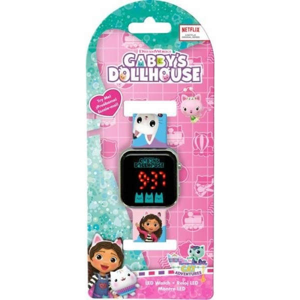 LED hodinky s displejem Gabby s Dollhouse od KiDS Licensing.