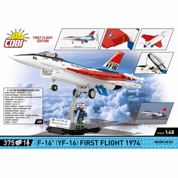 COBI F-16 (YF-16) First Flight 1974, stavebnice