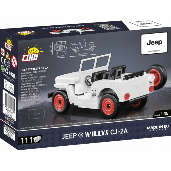 COBI Jeep Willys CJ-2A, stavebnice