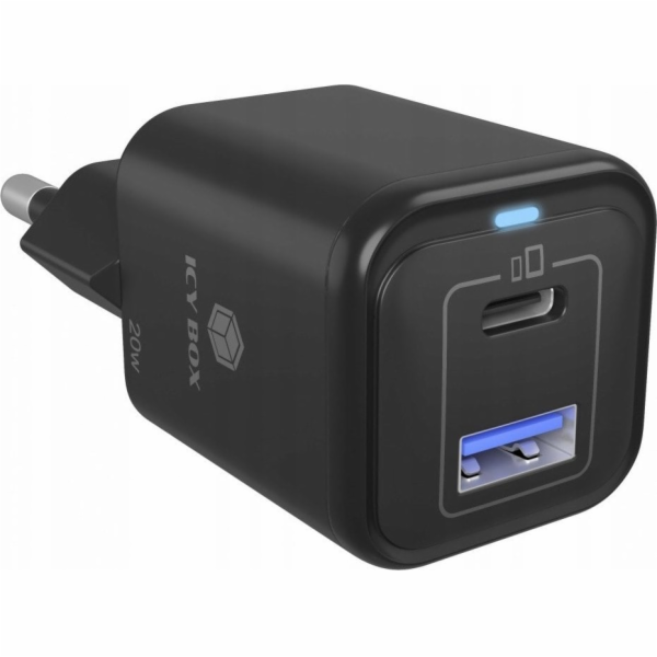ICY BOX 2portová USB 20W nástěnná nabíječka IB-PS1020-PD,...