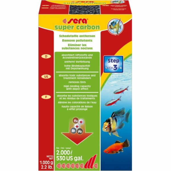 Sera Super carbon - aktivní uhlí 1.000 g