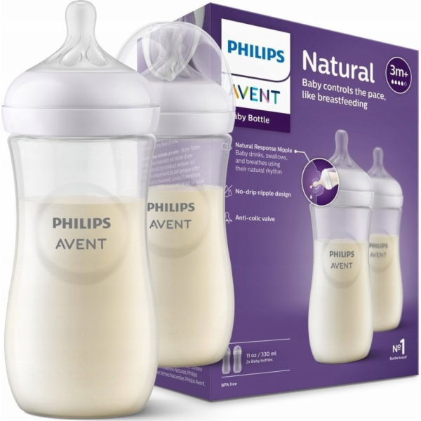 Avent SCY906/02 NA LÁHEV ODPOVÍDAJÍCÍ NATURAL 2X330ML