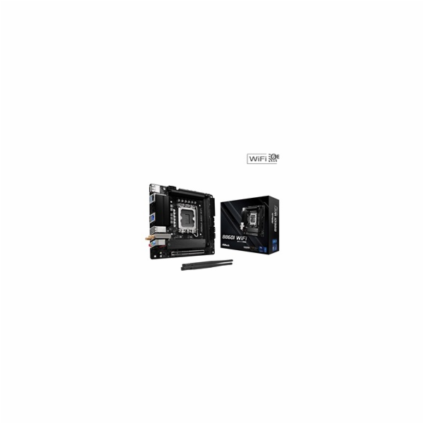 ASRock MB Sc LGA1851 B860I WiFi, Intel B860, 2xDDR5, 1xDP...