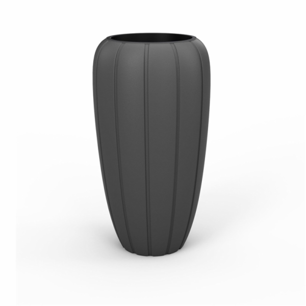 Květináč Lamela GAJA 897-82, plast, O 40 cm, antracit