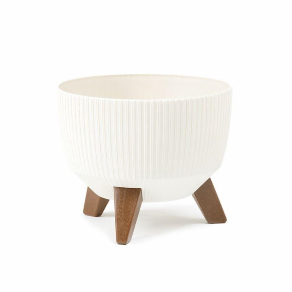 Květináč Lamela Roma 956-74, plast, O 24 cm, krém