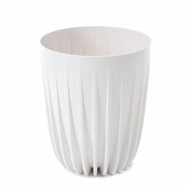 Květináč Lamela Mira 911-05, plastový, O 39 cm, bílý
