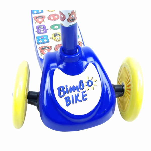 Dětská koloběžka Bimbo Bike, modrá/žlutá