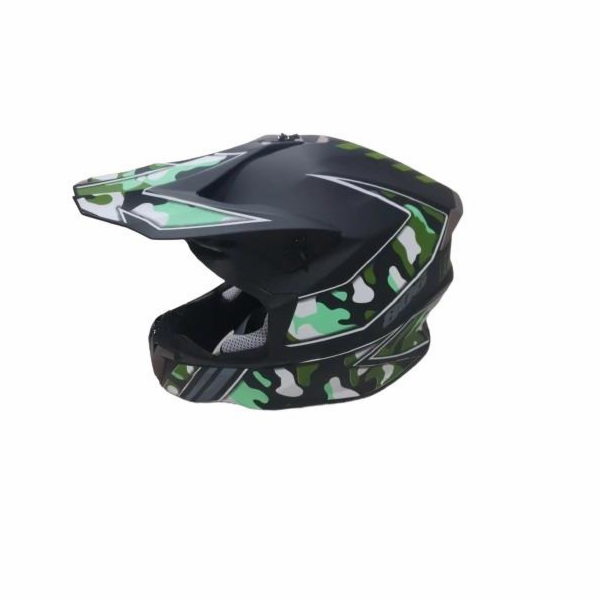 Moto přilba HD-806, L (59-60 cm), černo/zelená