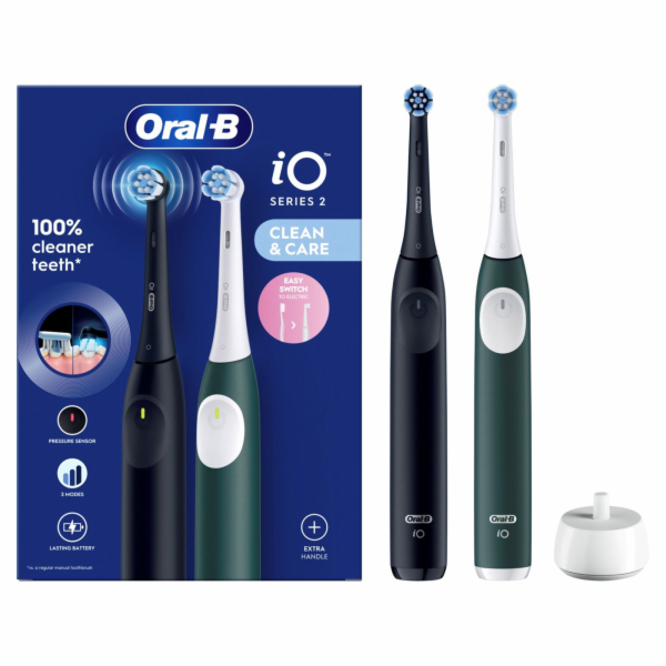 Oral-B iO Series 2 Night Black/ Forest Green with 2.Hands...