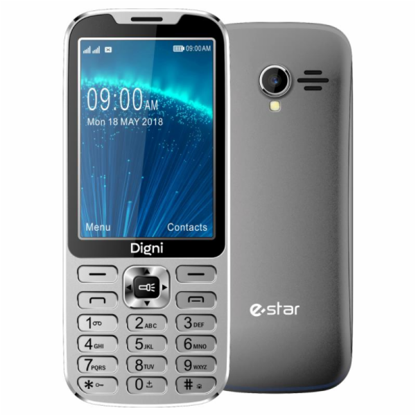 Mobilní telefon Estar Digni Call 4G, 64 MB, stříbrný