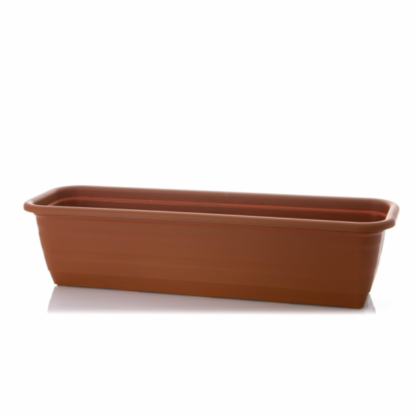 Květináč Lamela Natura 430-31, O 60 x 18 cm, hnědý