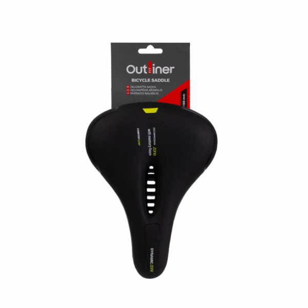 Sedlo na kolo Outliner, pěnový polyetylen, černé