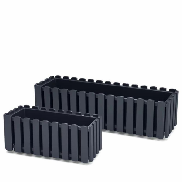 Květináč Prosperplast BOARDEE FENCYCASE, O 58x18cm, antracit