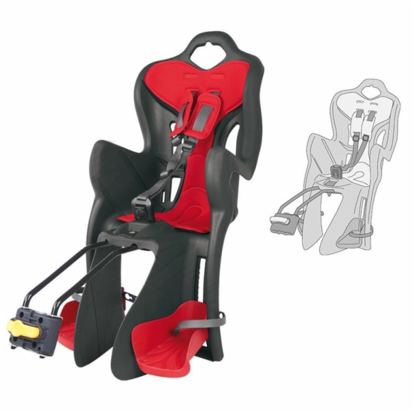 Dětská&nbsp;cyklosedačka&nbsp;Bellelli,&nbsp;šedá,&nbsp;zadní