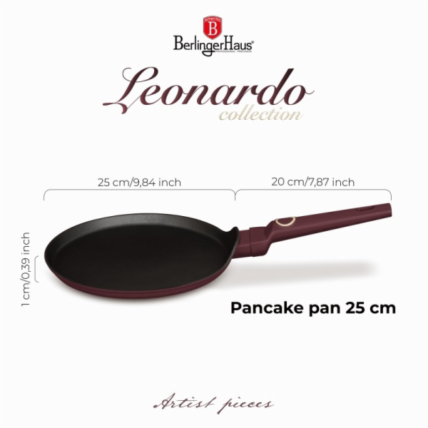 Pánev na palačinky s titanovým povrchem 25 cm Leonardo Co...