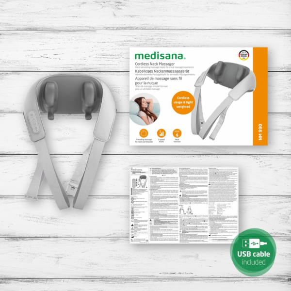 Medisana NM 990 masírovací stroj Krk Šedá