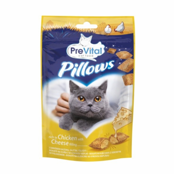 PREVITAL Pillows Chicken with cheese - pamlsek pro kočky ...