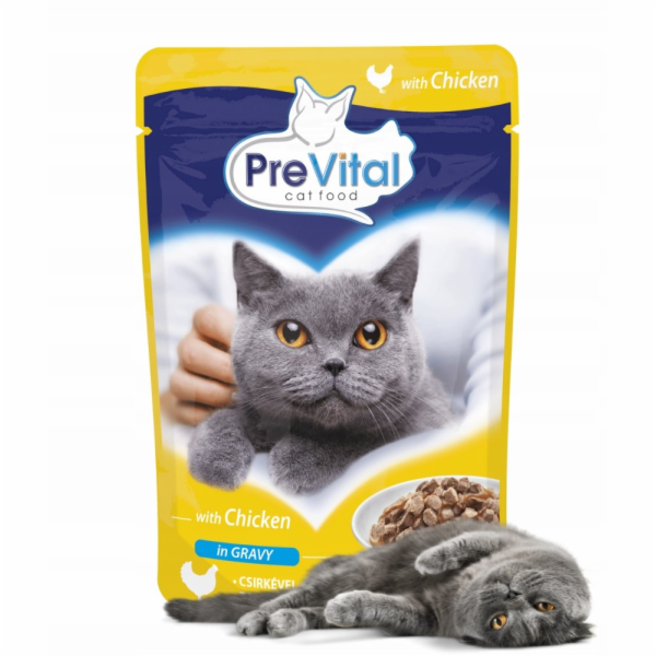 PREVITAL Chicken in jelly - mokré krmivo pro kočky - 100g