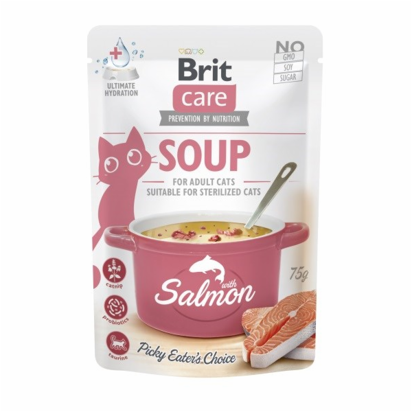 BRIT Care Soup Salmon - polévka pro kočku - 75g