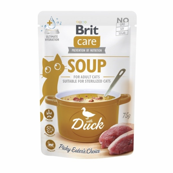 BRIT Care Soup Duck - polévka pro kočku - 75g