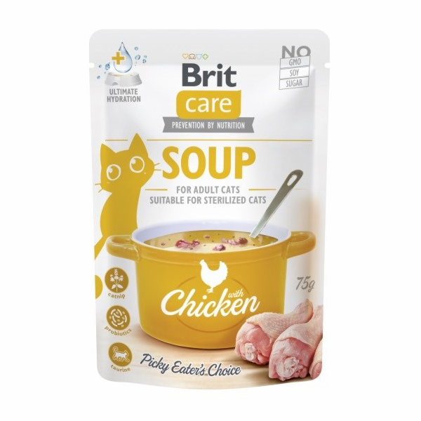 BRIT Care Soup Chicken - polévka pro kočku - 75g