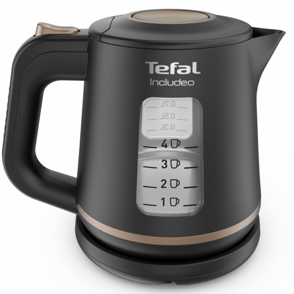 Tefal Includeo KI5338 elektrická konvice 1 l 2400 W Černá