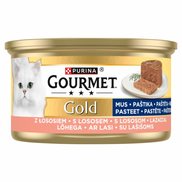 PURINA Gourmet Gold Mousse with salmon - mokré krmivo pro...