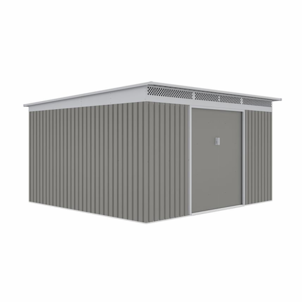 Zahradní domek G21 GRAH 1132 - 340 x 333 cm, metalický šedý 