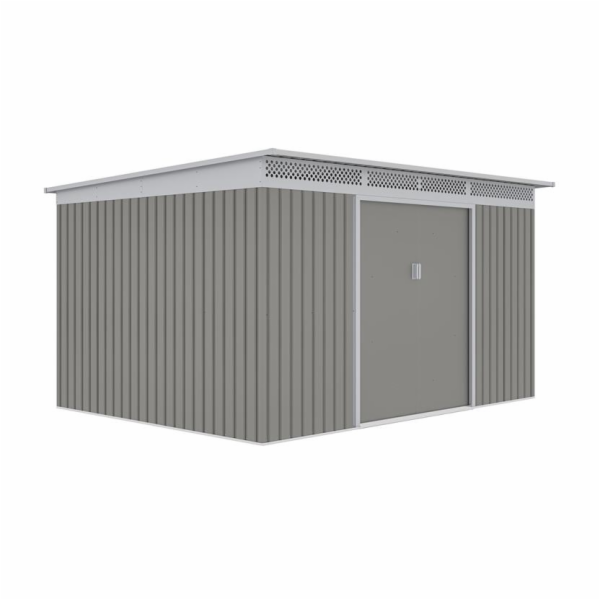 Zahradní domek G21 GRAH 915 - 340 x 269 cm, metalický šedý 