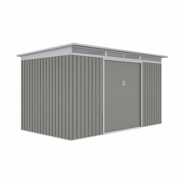 Zahradní domek G21 GRAH 700 - 340 x 206 cm, metalický šedý 