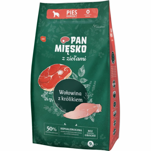 PAN MIESKO s bylinkami Hovězí maso s králíkem M - sušené ...