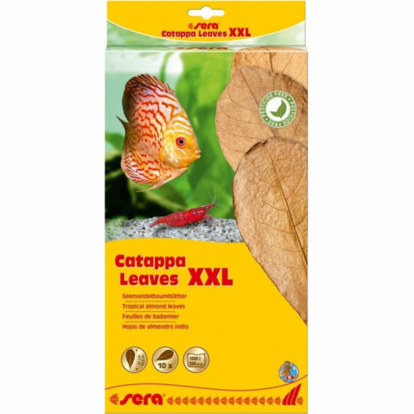 Sera Mandlové listy - Catappa Leaves XXL, 32 cm, 10 ks/BAL