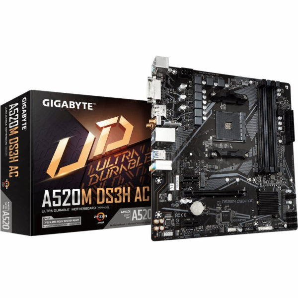 GIGABYTE GiBy A520M DS3H AC, základní deska