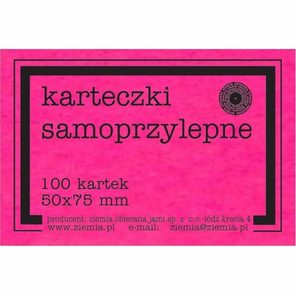 Samolepící bankovky Promised Land Fluo 50x75mm 100K růžové