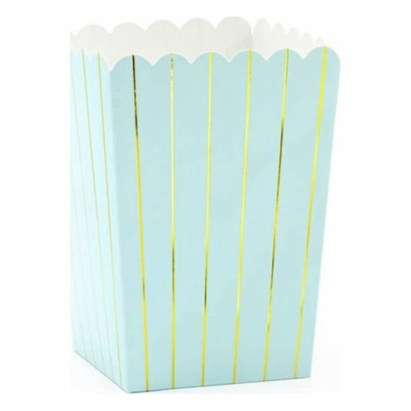 Party Deco Popcorn Boxy se zlatými pruhy 6 univerzálních ...