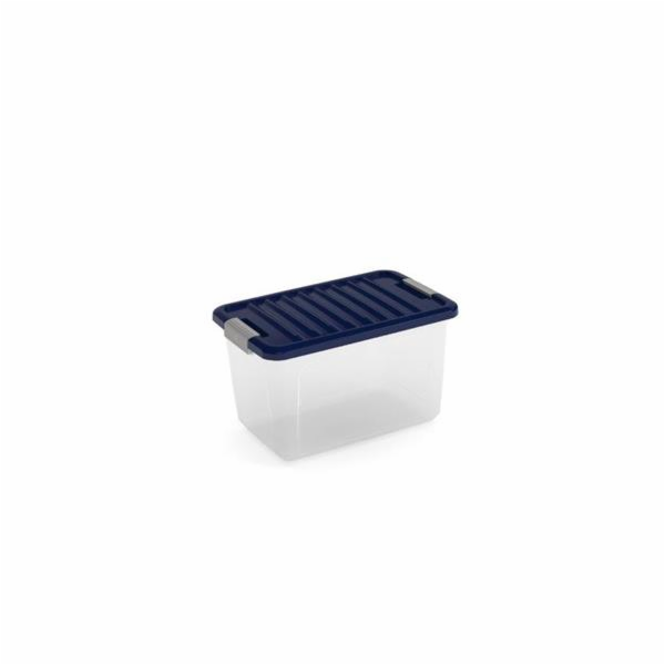 Box KIS W Box S transparentní, indigo modrá