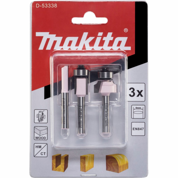 Sada fréz Makita D-53338, 3 kusy